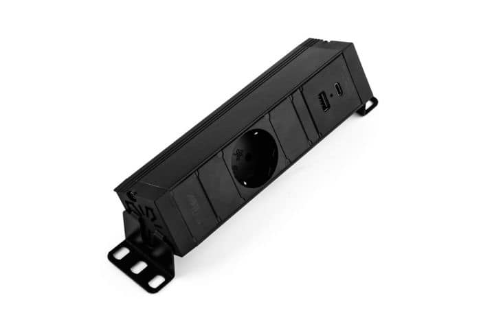 Filex Desk Up® - 1x 230v, 1x USB A+C Charge (5.0V - 3.1A - 15.5W) - Zwart - Afbeelding 2