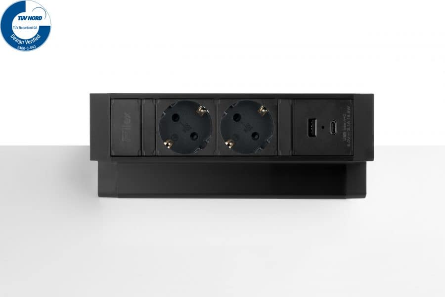 Filex Power Desk Up® 2.0 – Stekkerblok met stroom en USB A+C - Afbeelding 4